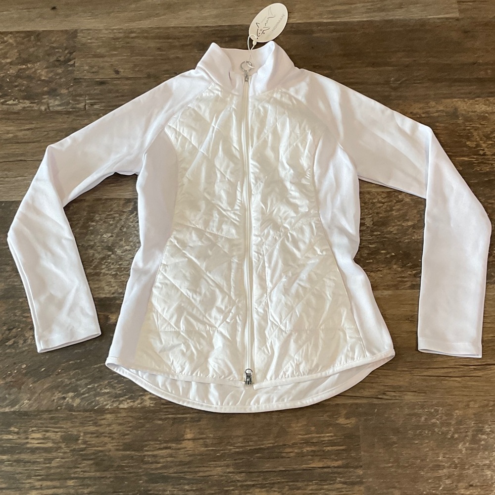 Greg Norman Collection White Puffer Jacket